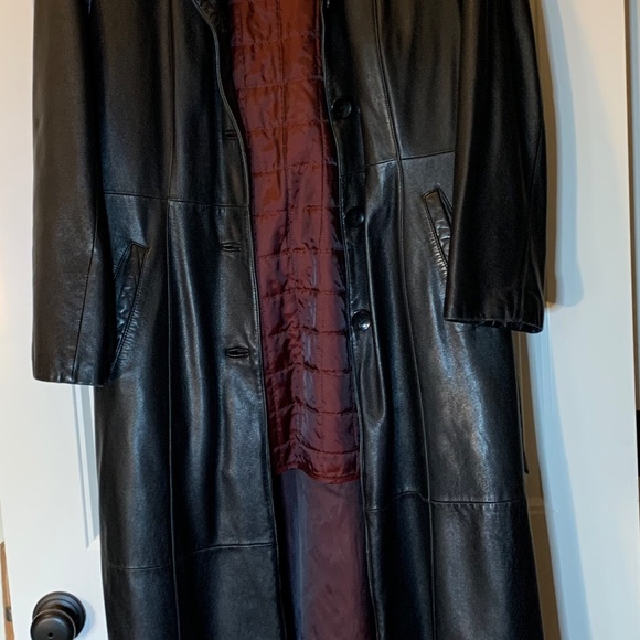 Wilson's Leather Belle Studio Full Length Leather Coat - Vintage - Picture 3 of 10